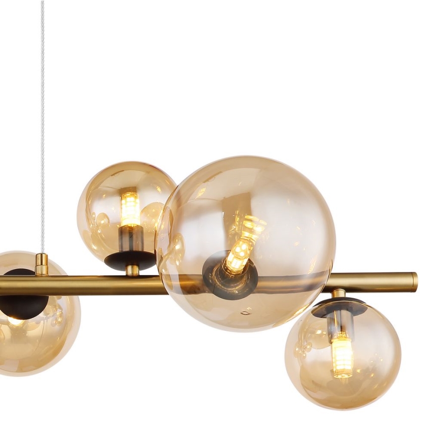Globo - LED pendel 9xG9/3W/230V messing