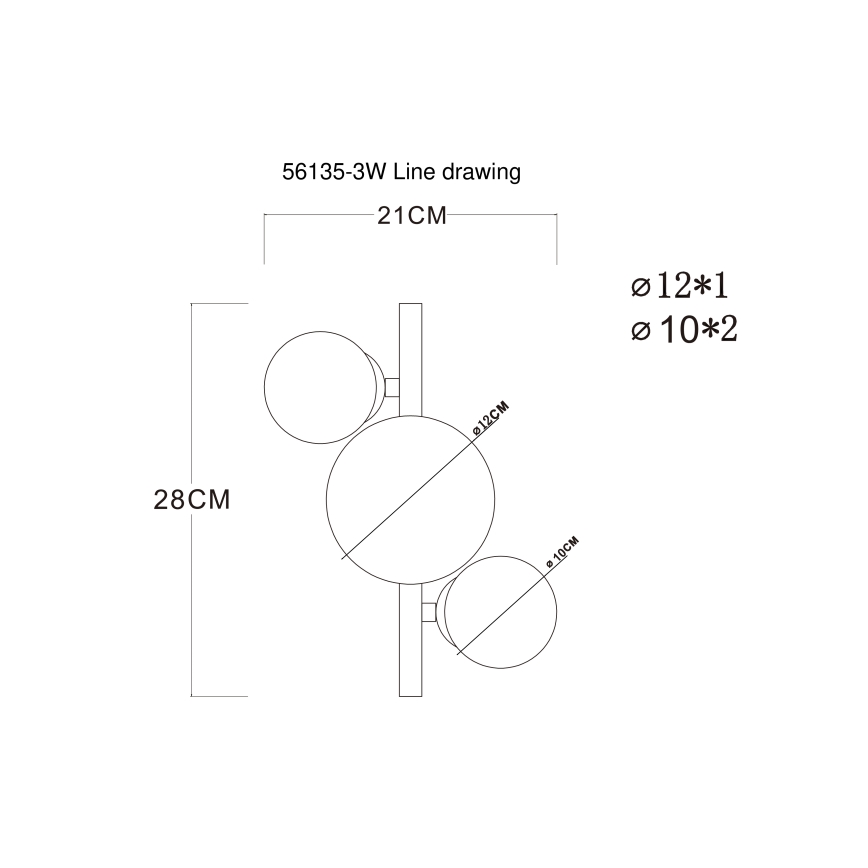 Globo - LED loftlampe RIHA 3xG9/3,5W/230V mat krom