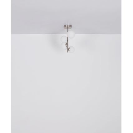 Globo - LED pendel 4xG9/3W/230V mat krom