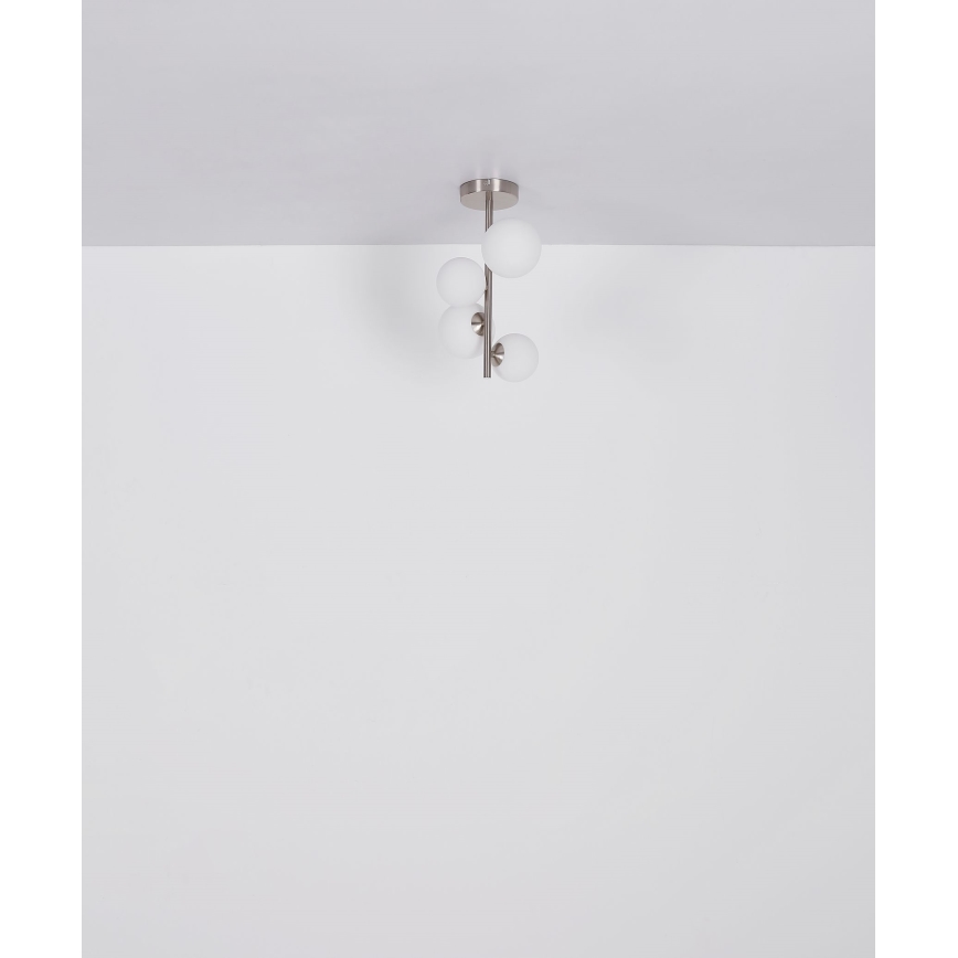 Globo - LED pendel 4xG9/3W/230V mat krom