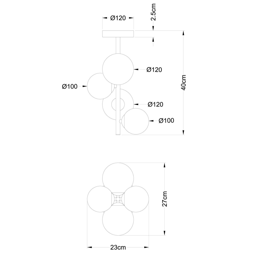 Globo - LED pendel 4xG9/3W/230V mat krom