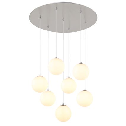 Globo - LED pendel 7xG9/3,5W/230V hvid