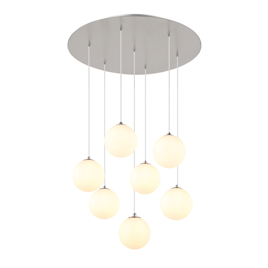 Globo - LED pendel 7xG9/3,5W/230V hvid