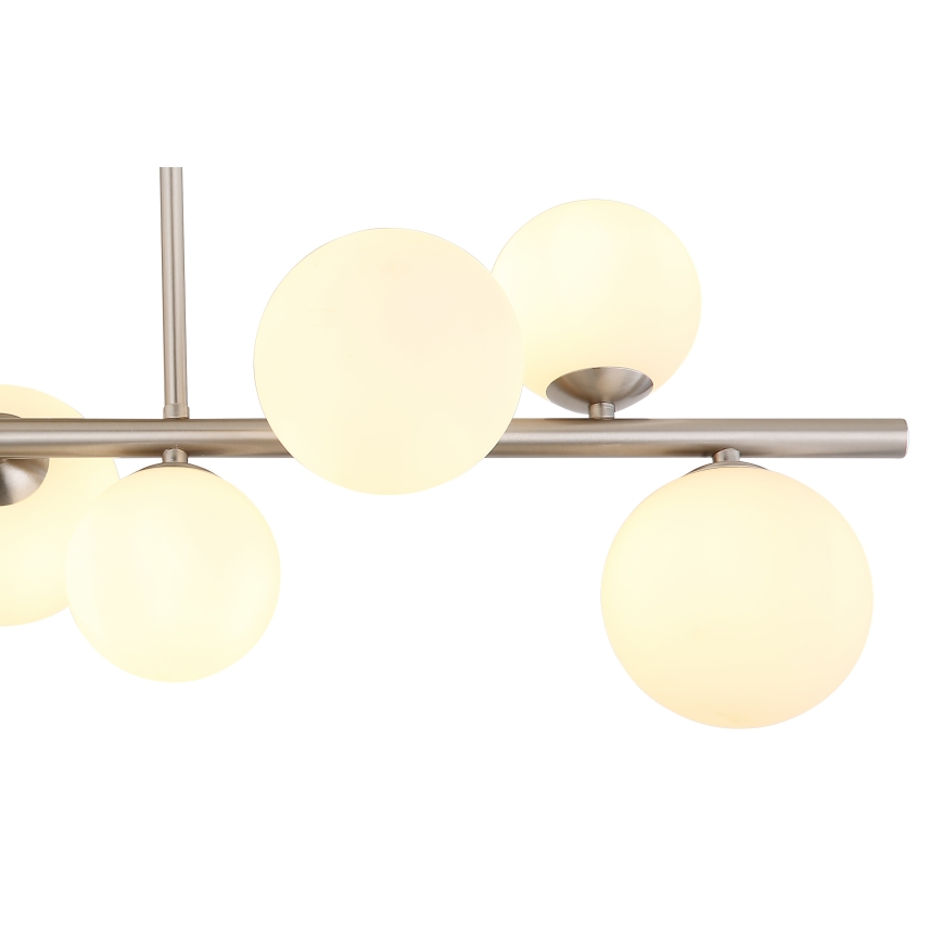 Globo - LED pendel 9xG9/3W/230V mat krom