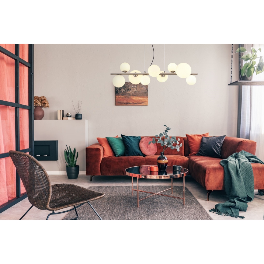 Globo - LED pendel 9xG9/3W/230V mat krom