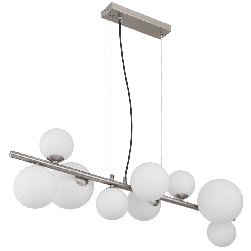 Globo - LED pendel 9xG9/3W/230V mat krom