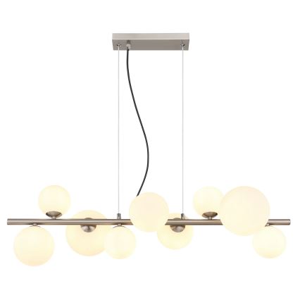 Globo - LED pendel 9xG9/3W/230V mat krom