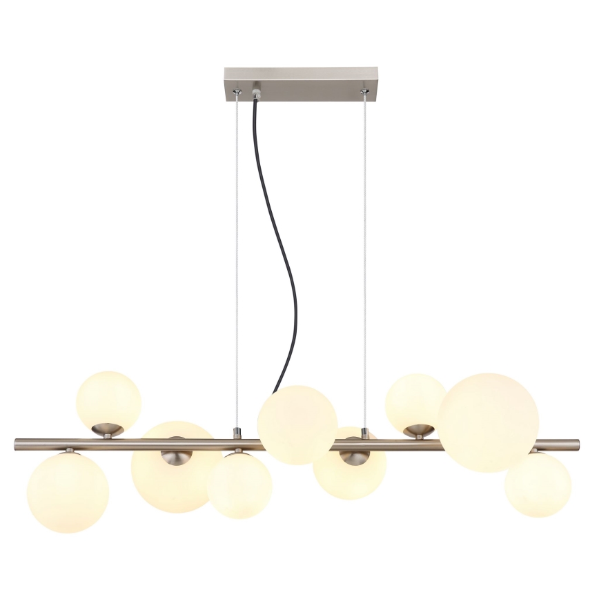 Globo - LED pendel 9xG9/3W/230V mat krom