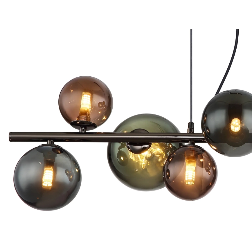 Globo - LED-pendel på wire 9xG9/3W/230V