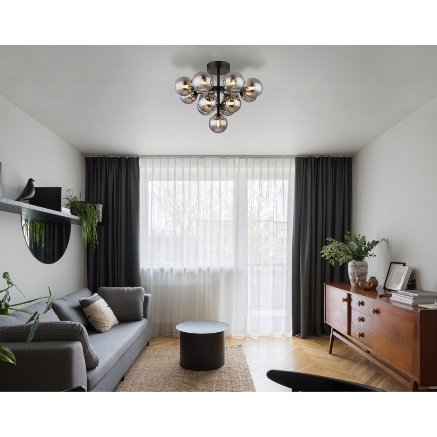 Globo - Loftlampe 13xG9/5W/230V diameter 56 cm sort