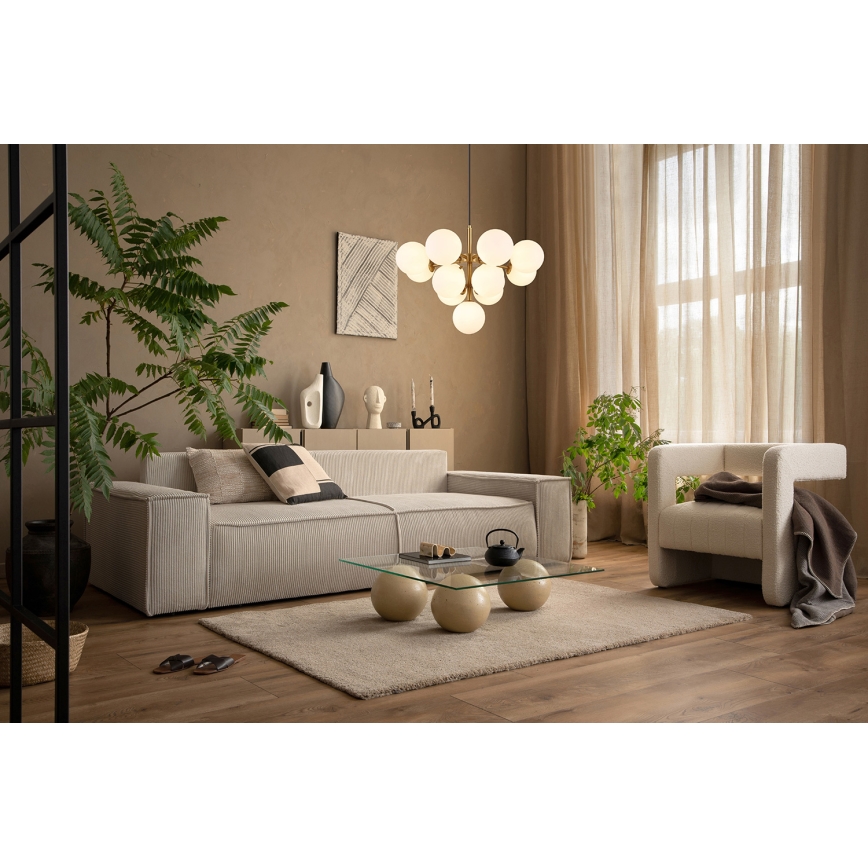 Globo - Pendel 13xG9/5W/230V diameter 56 cm guldfarvet