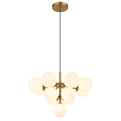 Globo - Pendel 13xG9/5W/230V diameter 56 cm guldfarvet