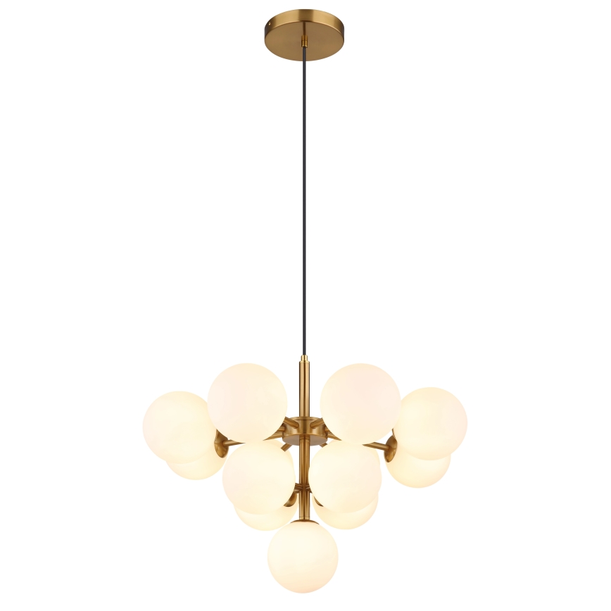 Globo - Pendel 13xG9/5W/230V diameter 56 cm guldfarvet