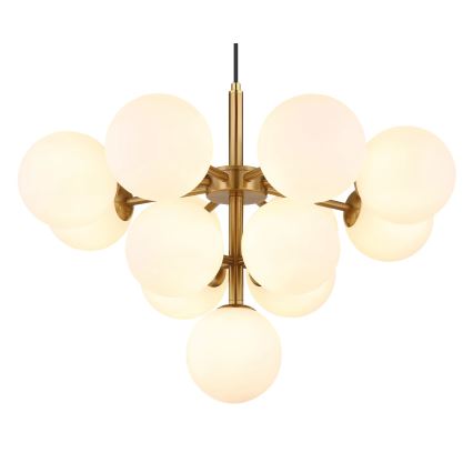 Globo - Pendel 13xG9/5W/230V diameter 56 cm guldfarvet