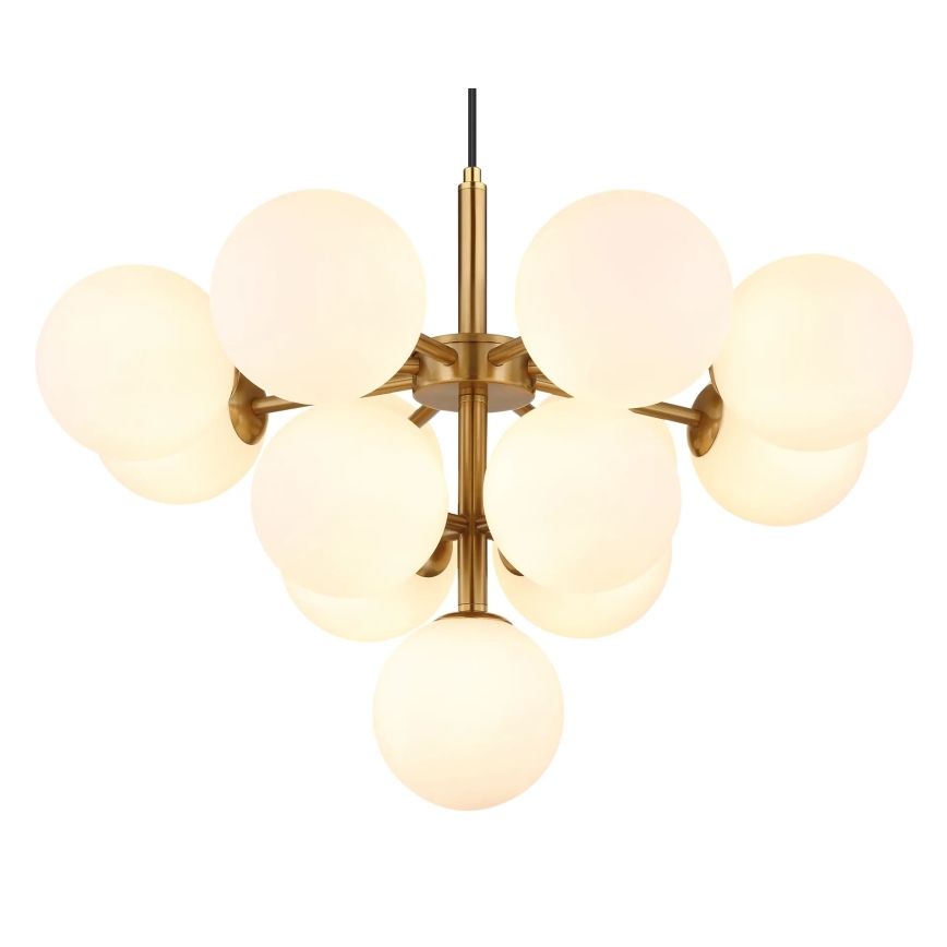 Globo - Pendel 13xG9/5W/230V diameter 56 cm guldfarvet