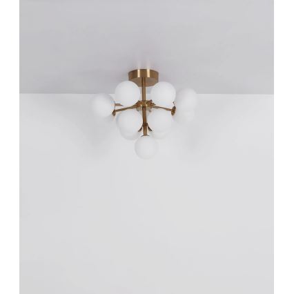 Globo - Loftlampe 13xG9/5W/230V diameter 56 cm guldfarvet