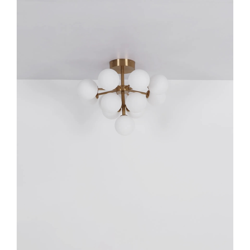 Globo - Loftlampe 13xG9/5W/230V diameter 56 cm guldfarvet