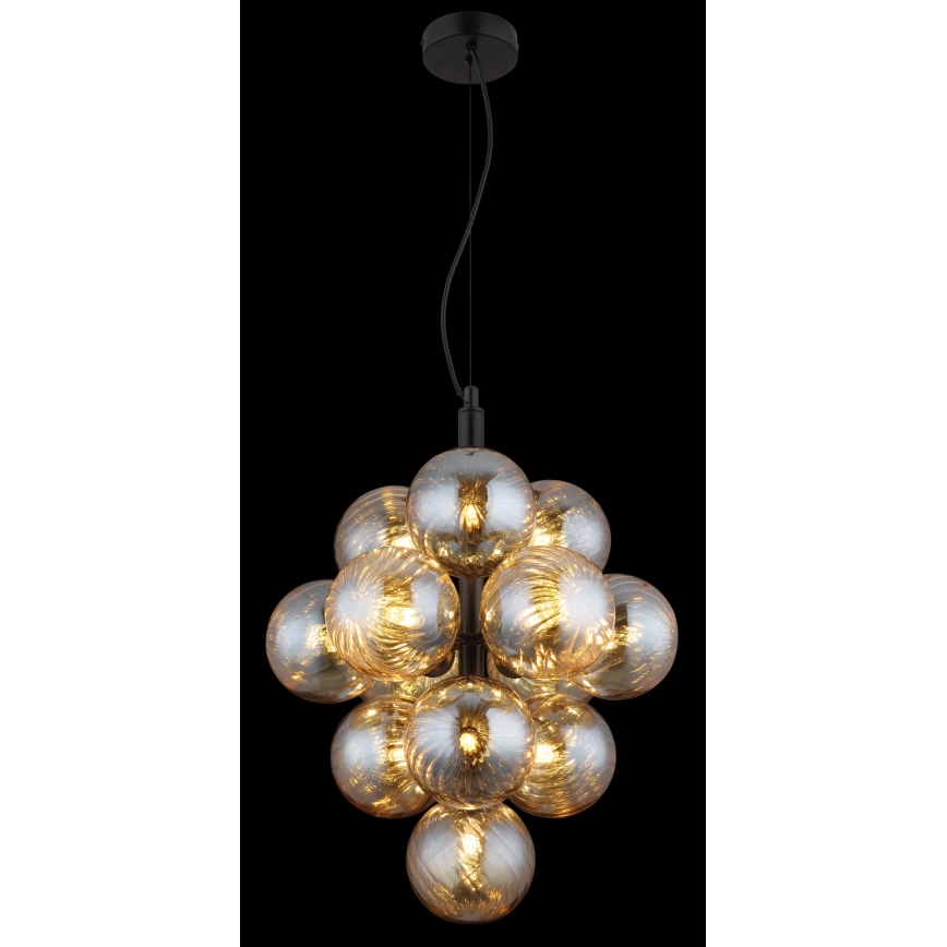 Globo - Lysekrone med wireophæng 13xG9/4W/230V