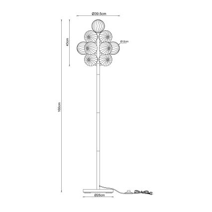 Globo - Gulvlampe 13xG9/4W/230V