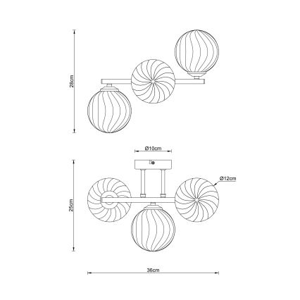 Globo - Væglampe 3xG9/4W/230V