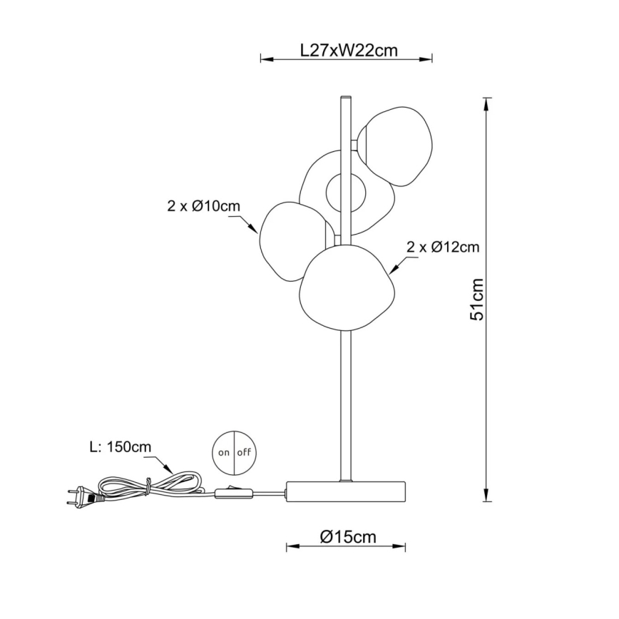Globo - Bordlampe 4xG9/5W/230V