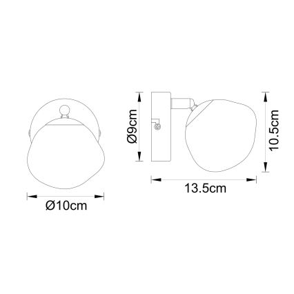 Globo - Væglampe 1xG9/5W/230V