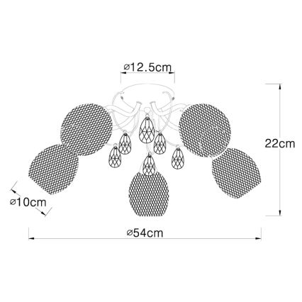 Globo - Loftlampe 5xE14/40W/230V