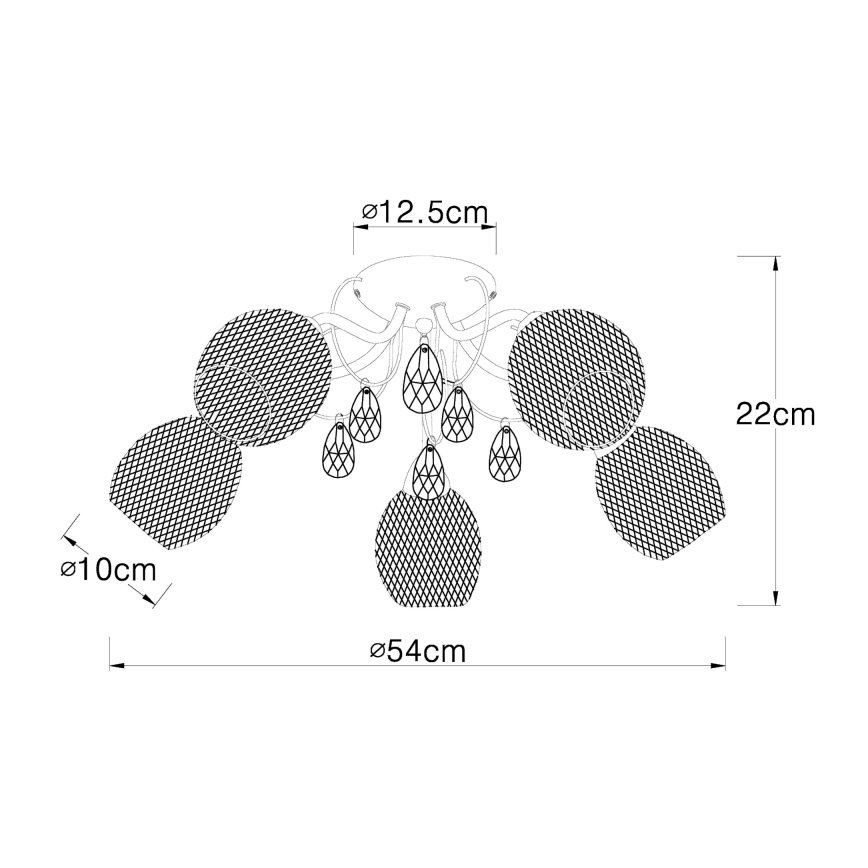 Globo - Loftlampe 5xE14/40W/230V