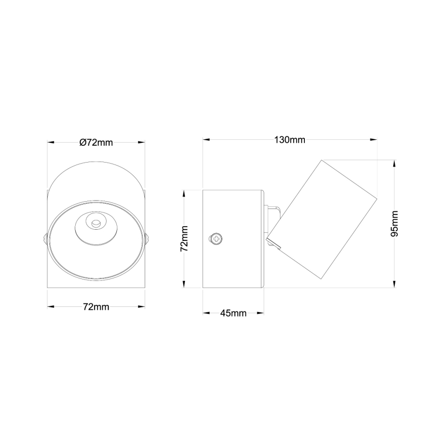 Globo - LED-vægspot LED/6W/230V