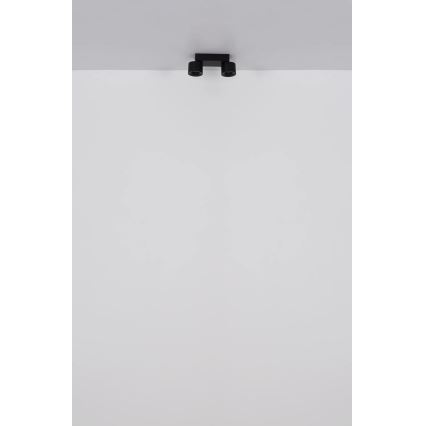 Globo - LED spotlampe 2xLED/6W/230V sort