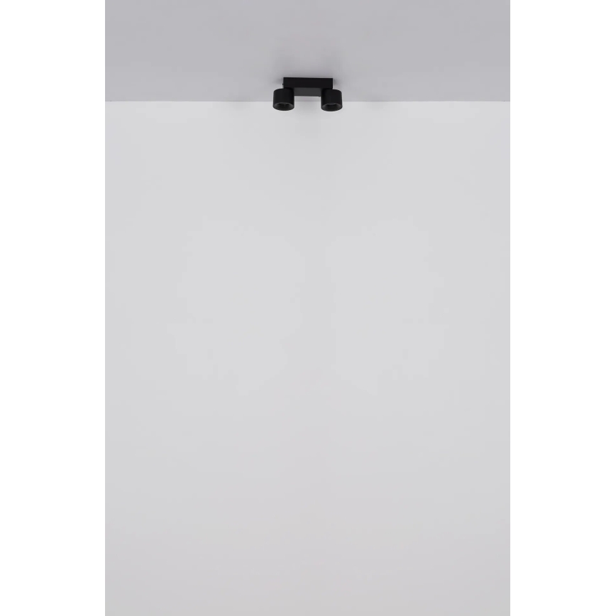 Globo - LED spotlampe 2xLED/6W/230V sort