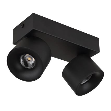 Globo - LED spotlampe 2xLED/6W/230V sort