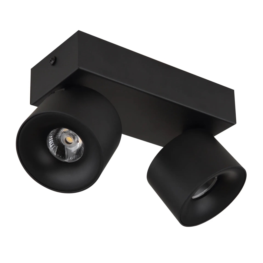 Globo - LED spotlampe 2xLED/6W/230V sort