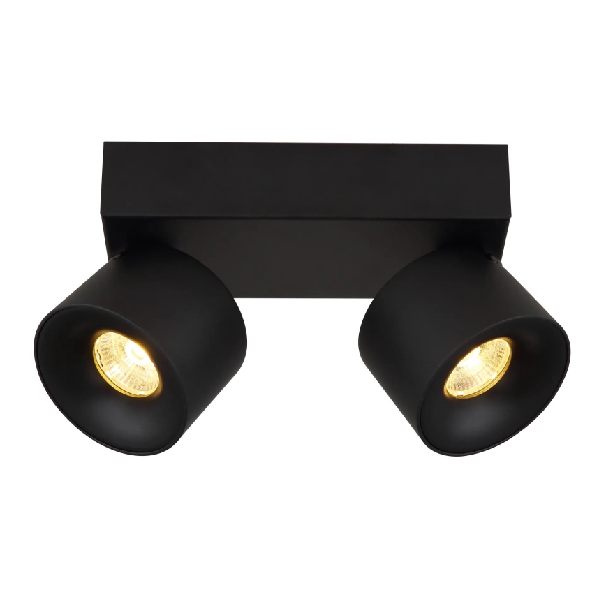 Globo - LED spotlampe 2xLED/6W/230V sort