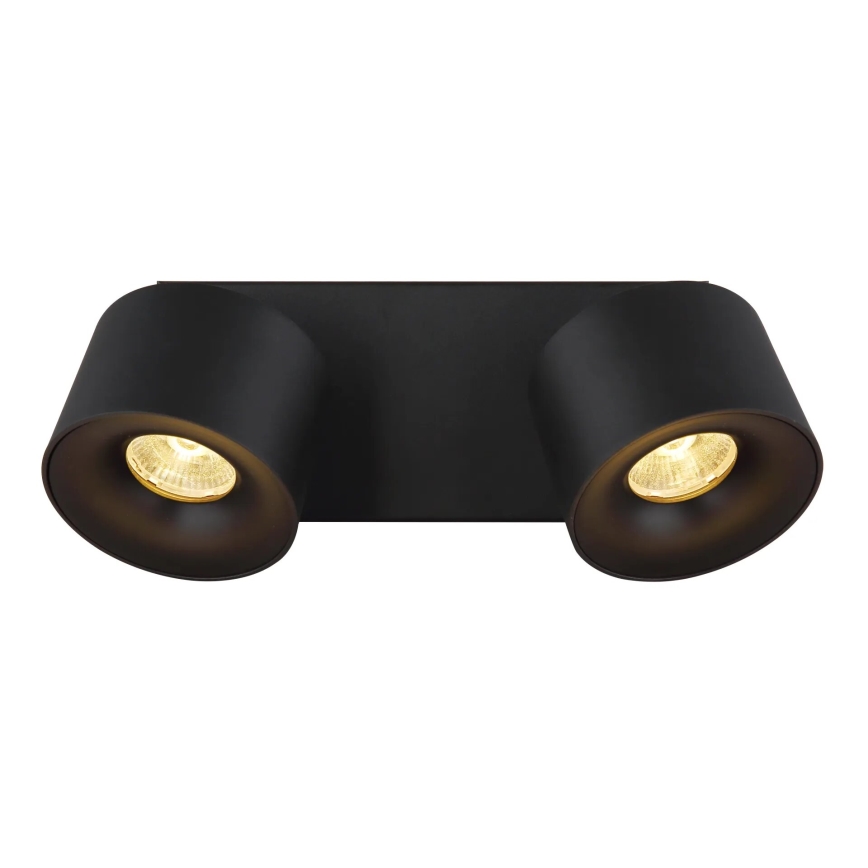 Globo - LED spotlampe 2xLED/6W/230V sort