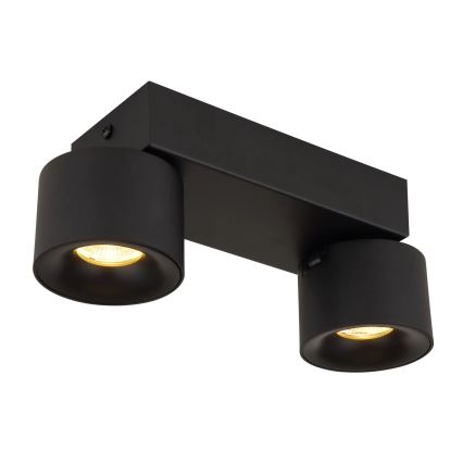 Globo - LED spotlampe 2xLED/6W/230V sort