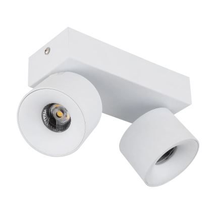 Globo - LED spotlampe 2xLED/6W/230V hvid