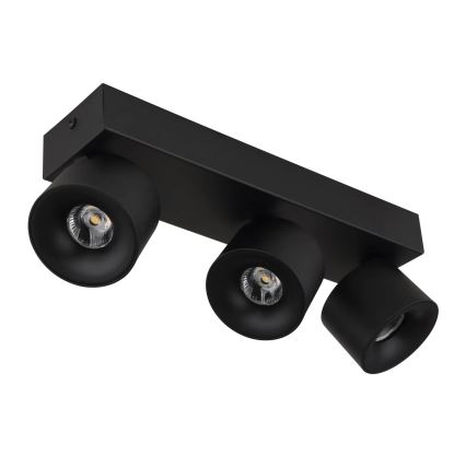 Globo - LED spotlampe 3xLED/6W/230V sort