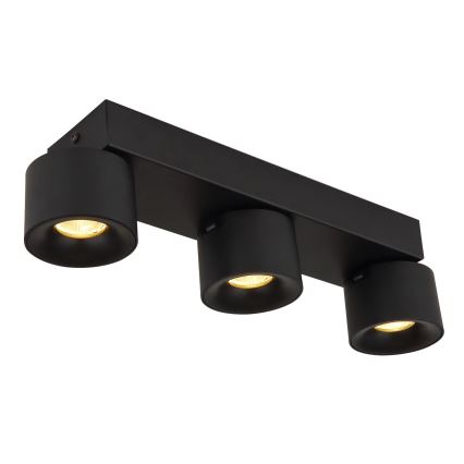 Globo - LED spotlampe 3xLED/6W/230V sort