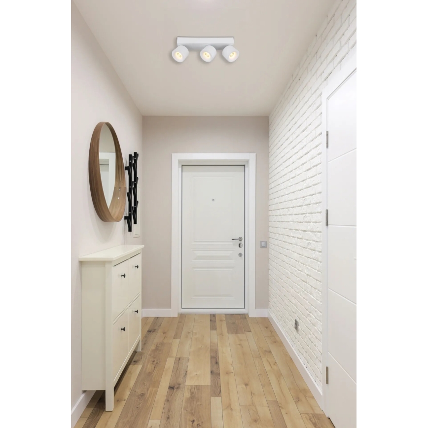 Globo - LED spotlampe 3xLED/6W/230V hvid