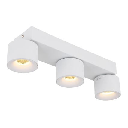 Globo - LED spotlampe 3xLED/6W/230V hvid