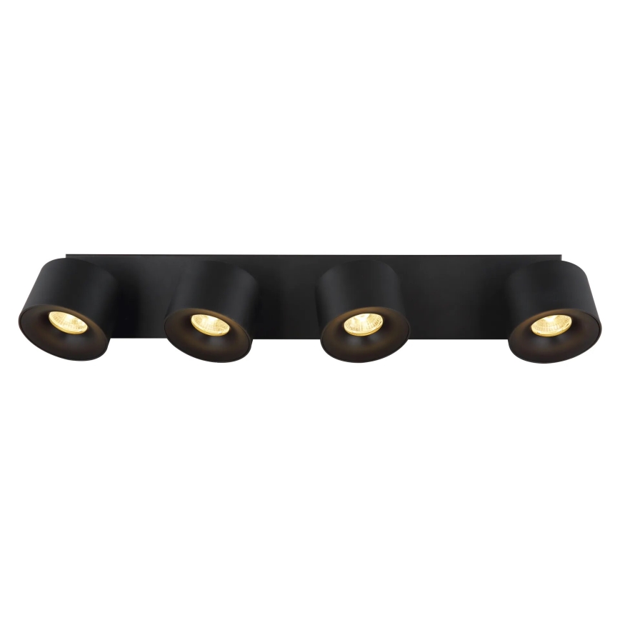 Globo - LED spotlampe 4xLED/6W/230V sort