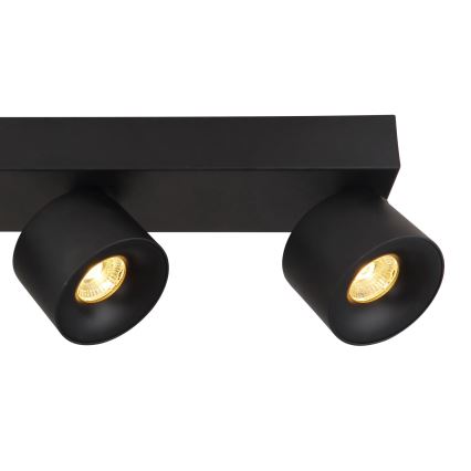 Globo - LED spotlampe 4xLED/6W/230V sort