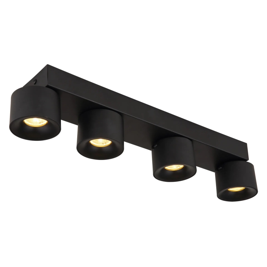 Globo - LED spotlampe 4xLED/6W/230V sort