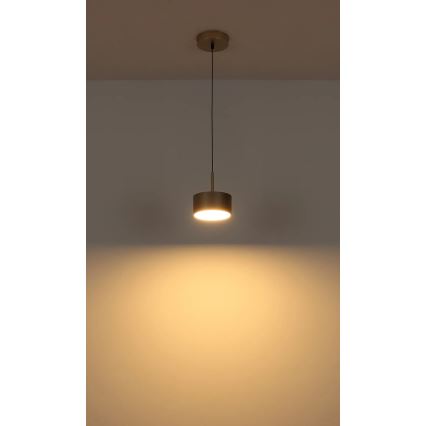 Globo - LED-pendel på wire LED/12W/230V 3000K Ø 15 cm beige