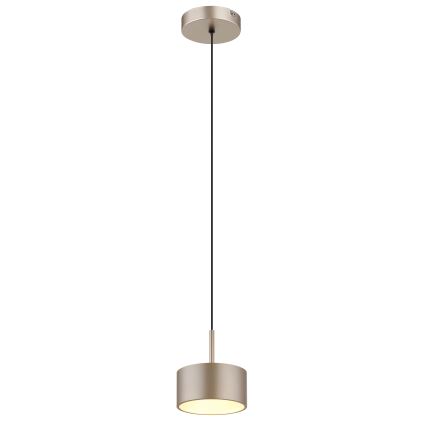 Globo - LED-pendel på wire LED/12W/230V 3000K Ø 15 cm beige