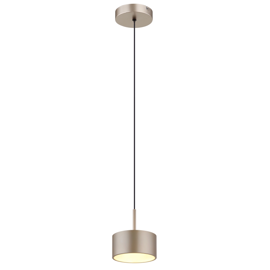 Globo - LED-pendel på wire LED/12W/230V 3000K Ø 15 cm beige