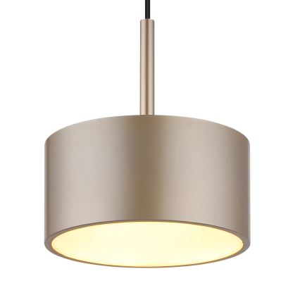 Globo - LED-pendel med wire LED/12W/230V 3000K Ø 15 cm messing