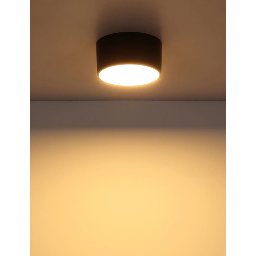 Globo - LED-loftlampe LED/12W/230V 3000K Ø 15 cm sort