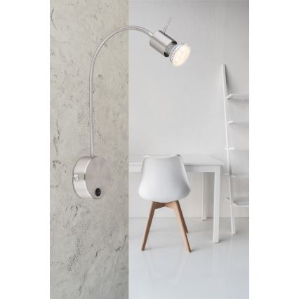 Globo - Fleksibel lampe 1xGU10/35W/230V